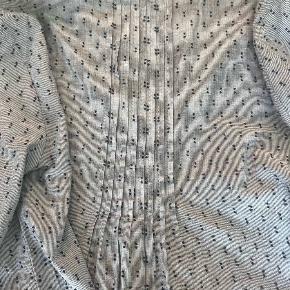 Roller Rabbit Light Blue Patterned Tunic Size Med… - image 6